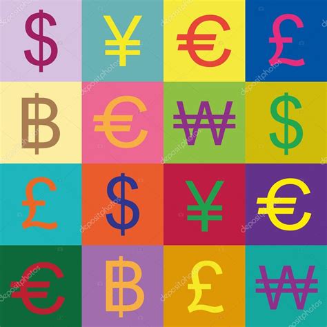 Currency Symbols Vector Design Stock Vector By Itons