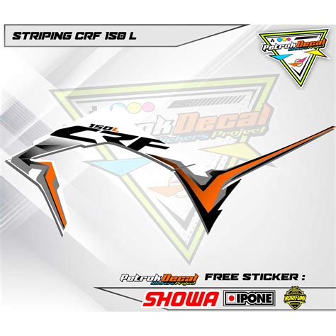 Jual STIKER CRF 150L STRIPING CRF HOLOGRAM STRIPING VARIASI MOTOR