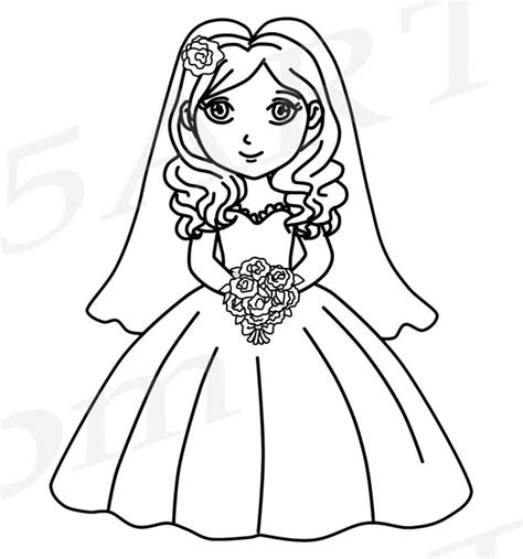 Bride Clipart Bride Clip Art Wedding Clipart Bridal Shower Etsy