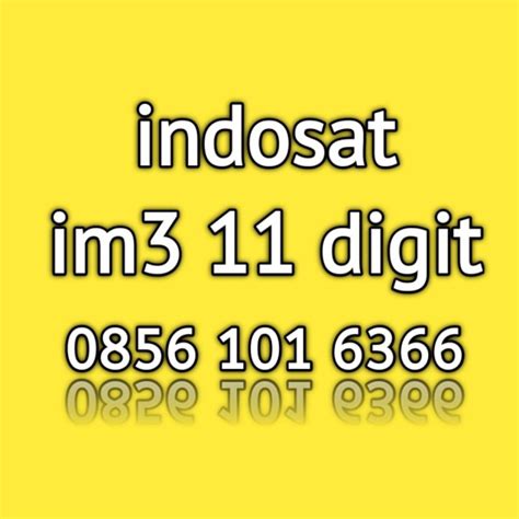 Jual Nomor Cantik Indosat Im3 11 Digit 6366 366 Shopee Indonesia