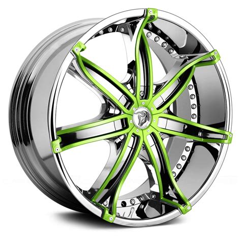 DIABLO® DNA Wheels - Chrome with Custom Painted Inserts Rims