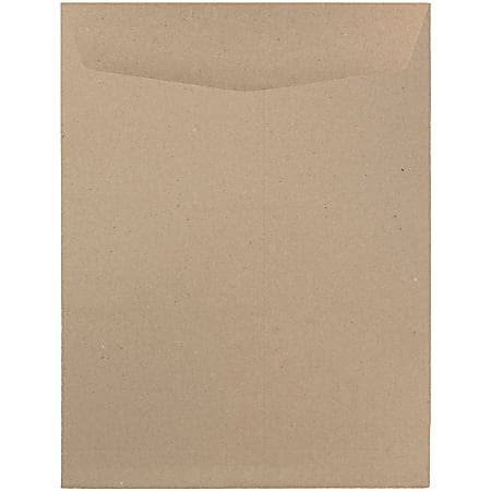 JAM Paper Open End 9 X 12 Manila Catalog Envelopes Gummed Seal 100