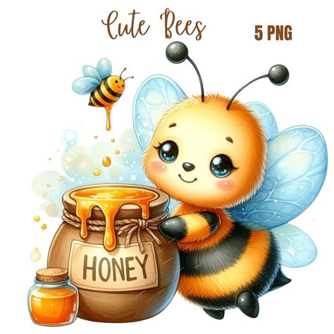 Png Sweet Bees Clipart Bundle Cute Bees Clipart Bundle Cute Bees Png