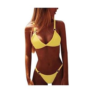 Generico Maillot de Bain Bikini Ensemble Deux pièces Ensembles rétro