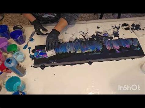 Amazing Fluid Acrylic Swipe With Paper Towels YouTube