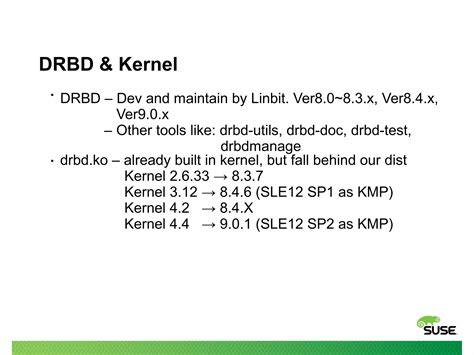 Brief Introduction Of Drbd In SLE12SP2 PPT