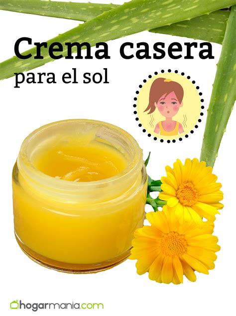 Crema Casera Para El Sol De Aloe Vera Y Cal Ndula Hogarmania