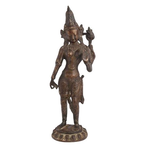 Brass Goddess Tara Buddhist Savior Statue