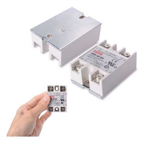 Kit 10 Peças Rele De Estado Sólido Ssr 40da 40a 250v 3 32v MC1 Relé