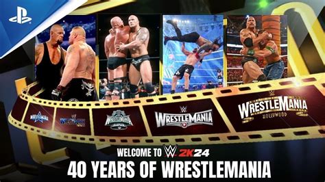 WWE 2K24 40 Years Of WRESTLEMANIA New Game Mode For PS5 Xbox X S