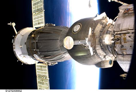 Esa Soyuz Spacecraft Docked To Station