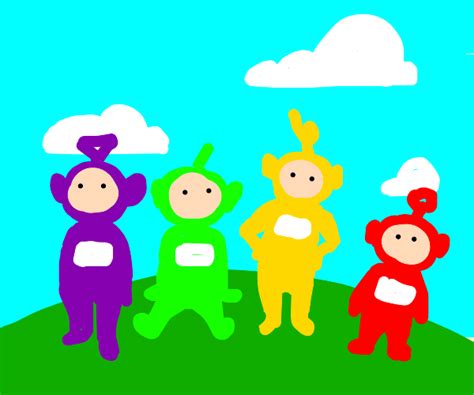 Cursed Teletubbies Drawception