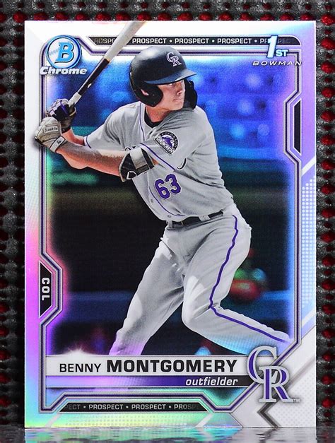 BENNY MONTGOMERY 2021 BOWMAN CHROME DRAFT REFRACTOR BDC84 EBay