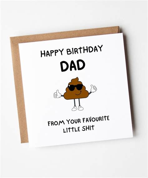 Funny Birthday Card for Dad, Happy Birthday Dad Card, Dads Birthday ...