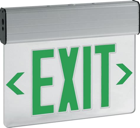 Exitel Edge Lit Exit Sign He Williams Inc