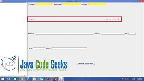 Java Swing Jtextfield Example Java Code Geeks