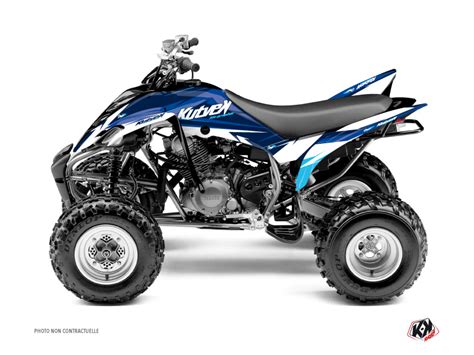 Yamaha 350 Raptor ATV Stage Graphic Kit Blue Kutvek Kit Graphik