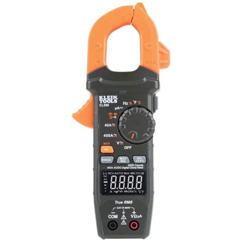 Klein Tool CL390 AC DC Auto Ranging TRMS 400A AC Digital Clamp Meter