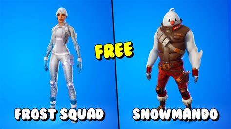 FREE CHRISTMAS SKINS How To Get SNOWMANDO Skin FROST SQUAD Skin For