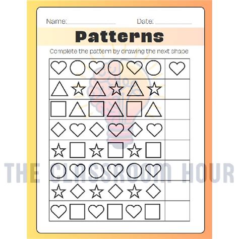 Identifying Number Patterns Worksheets For Grade 1 K5 Learning