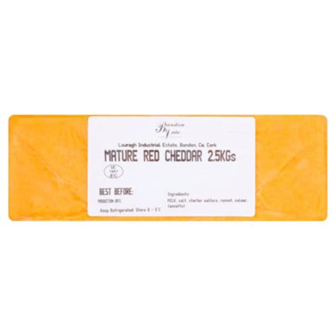 Red Cheddar Block 2 5kg Hera Foodservice