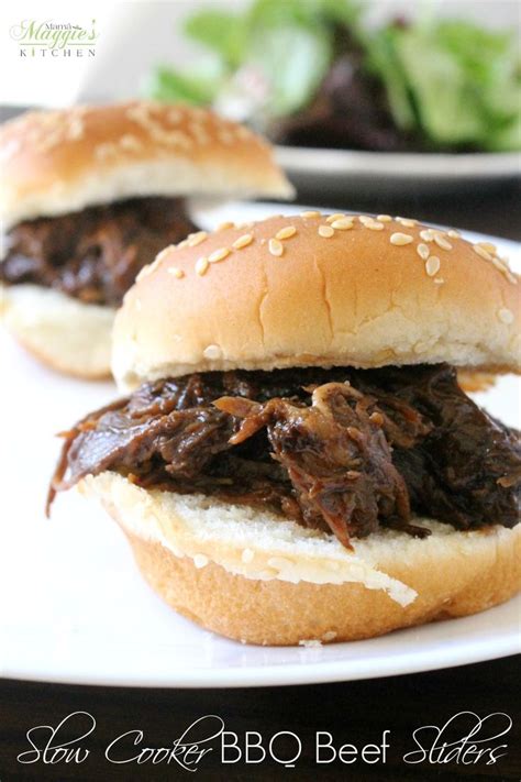 Slow Cooker Bbq Beef Sliders Are Miniature Bites Of Goodness Only