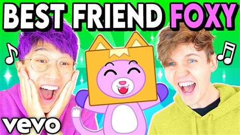 Best Friend Foxy Song 🎵 Official Lankybox Music Video Youtube Music