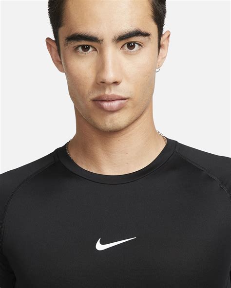 Nike Pro Mens Dri Fit Tight Long Sleeve Fitness Top Nike In