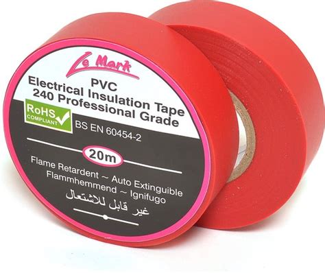 Le Mark Pvc Isolatietape Mm X M Rood Bol