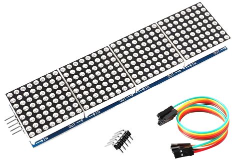 DIYables Dot Matrix Display FC16 4 In 1 32x4 LED For Arduino ESP32