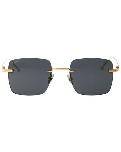 Blue Cartier Sunglasses For Men Lyst