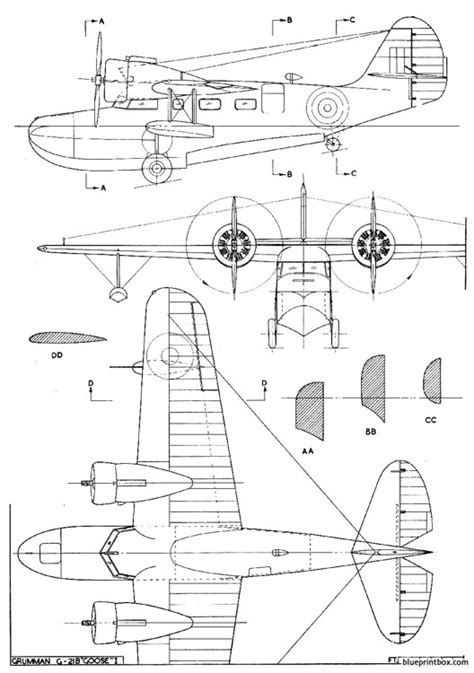 Grumman Goose Sp Plans Aerofred Download Free Model Airplane Plans