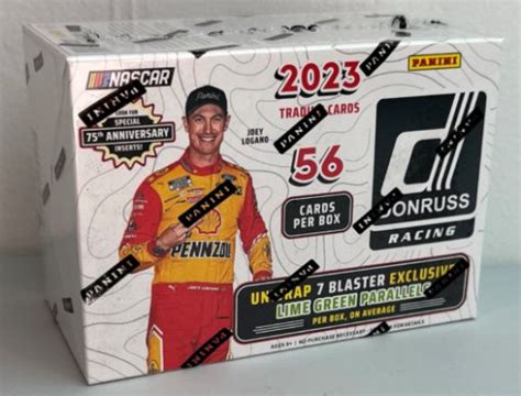 2023 Panini Donruss Nascar Racing 56ct Blaster Box Card Giants