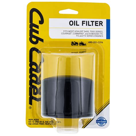 Cub Cadet C Short Oil Filter Z Force Rzt Lgt Slt Sltx Lgtx