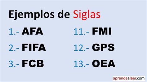 Ejemplos De Siglas Youtube