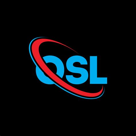 Logotipo De Osl Letra Osl Diseño Del Logotipo De La Letra Osl