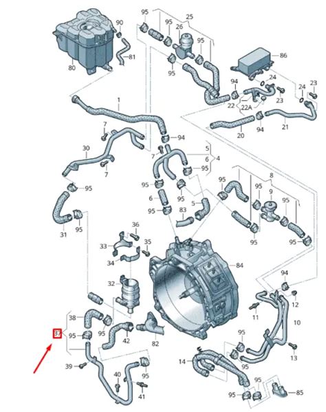 Vw Touareg P Mk Coolant Pipe With Coolant Hose P Ad New