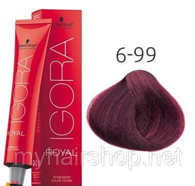 Краска для Волос Schwarzkopf Professional Igora Royal 60 Мл 6-99 Темный ...