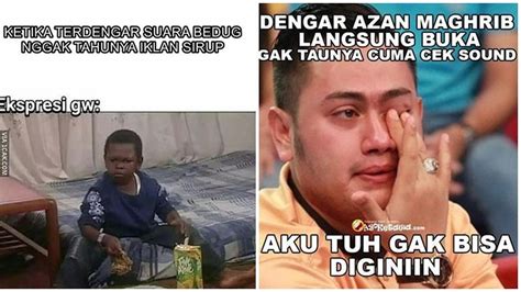 Meme Kocak Tunggu Buka Puasa Ini Bikin Ikut Mengangguk Hot