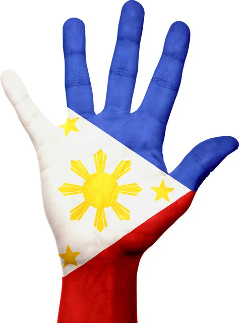 Philippines Flag Hand Symbol National Free Image From Needpix