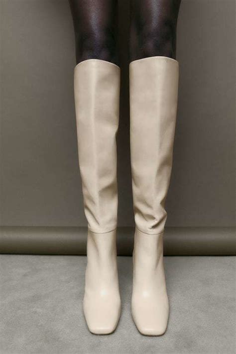 Botas Altas Beige Zara Atelier Yuwa Ciao Jp