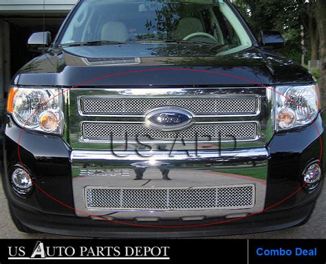 For Ford Escape Stainless Mesh Grille Combo Ebay