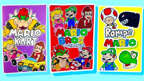 HAZ UN LIBRO PARA JUGAR Mario Bros La Pelicula Mario Kart Y Juguetes