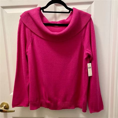 Anthropologie Sweaters Anthropologie Pink Cowl Neck Sweater Poshmark