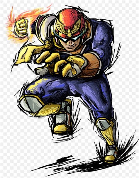 Captain Falcon Super Smash Bros F Zero Drawing Video Game Png