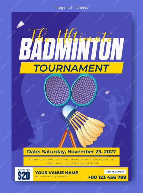 Premium Vector Sports Flyer Template Design