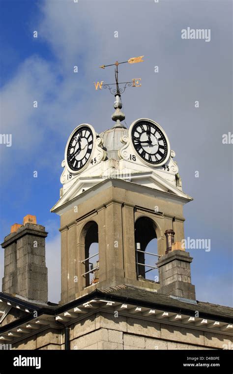 Ulverston Savings Bank Clock Ulverston Cumbria Stock Photo Alamy