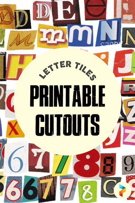 Letter Tiles Cutouts 10 Free Pdf Printables Printablee