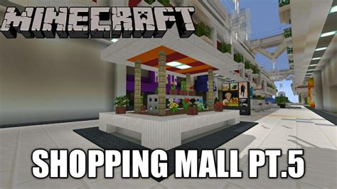 Minecraft Lets Build Shopping Mall Part 5 Cash Register Coffee