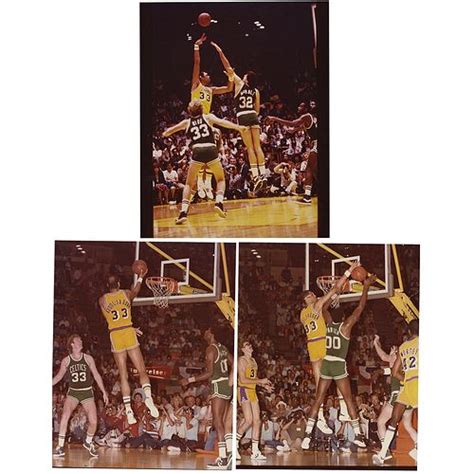 1984 Kareem Abdul-Jabbar NBA Finals (Lakers vs Celtics) Trio of ...